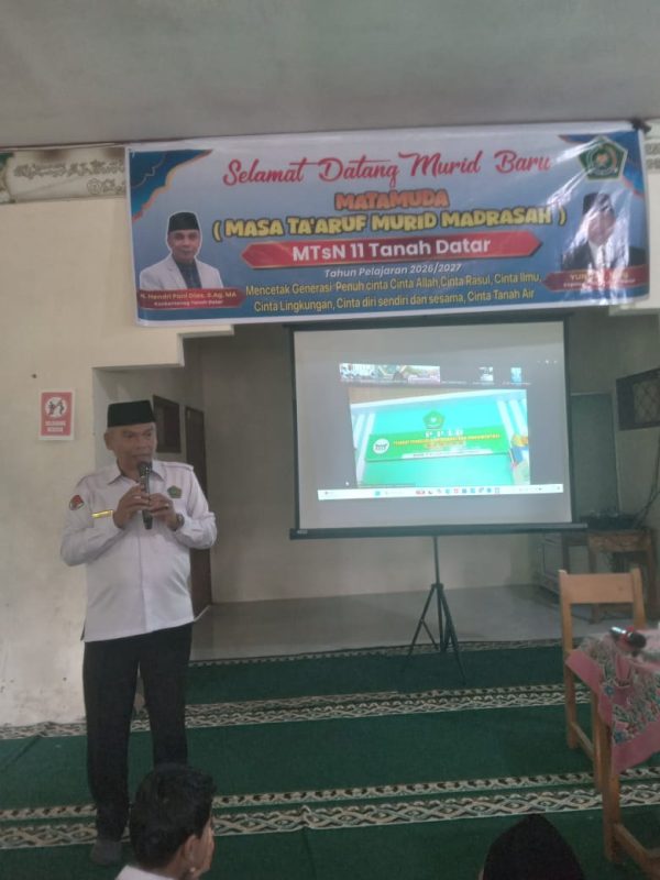 H. Yunizar Buka MATAMUDA, MTsN 11 Tanah Datar Awali Tahun Pelajaran 2026/2027